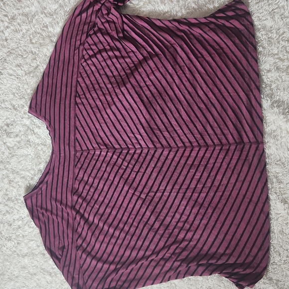 WE THE FREE people samurai stripe tee L long sleeve chevron oversize dolman top - Picture 7 of 8